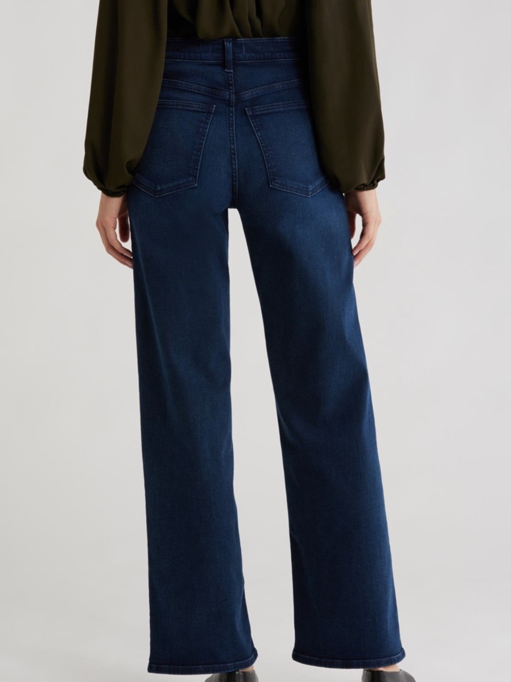 Madewell Perfect Vintage Wide Leg Jeans 27 Harvey Wash High Rise Stretch - Picture 4 of 13